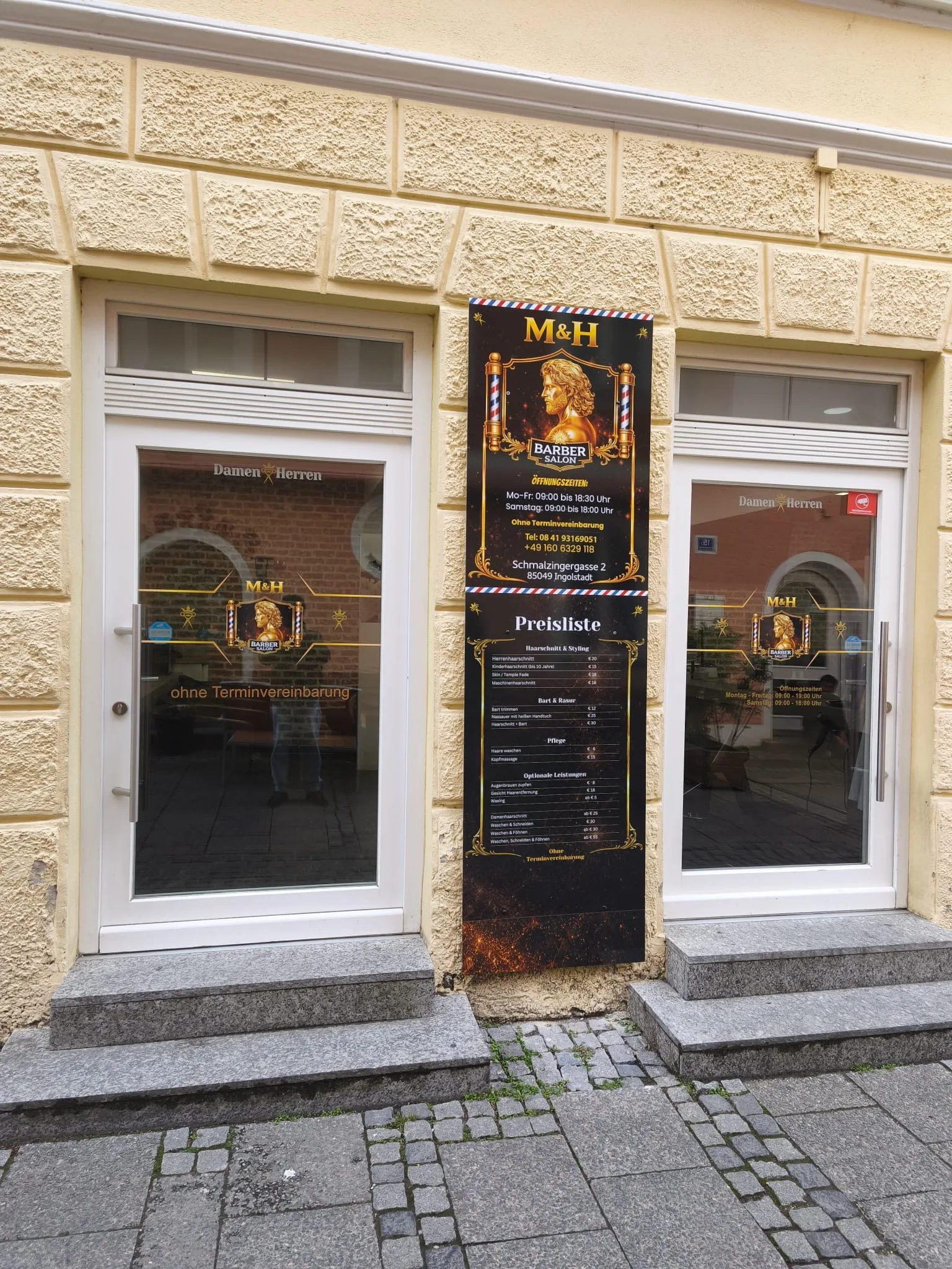 Außenansicht M&H Barber Salon